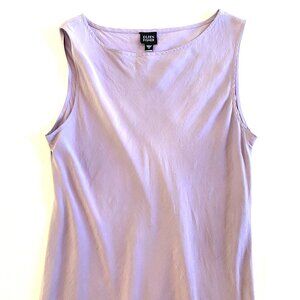 Eileen Fisher dress Women's Medium lavender silk maxi luxury comfort loose